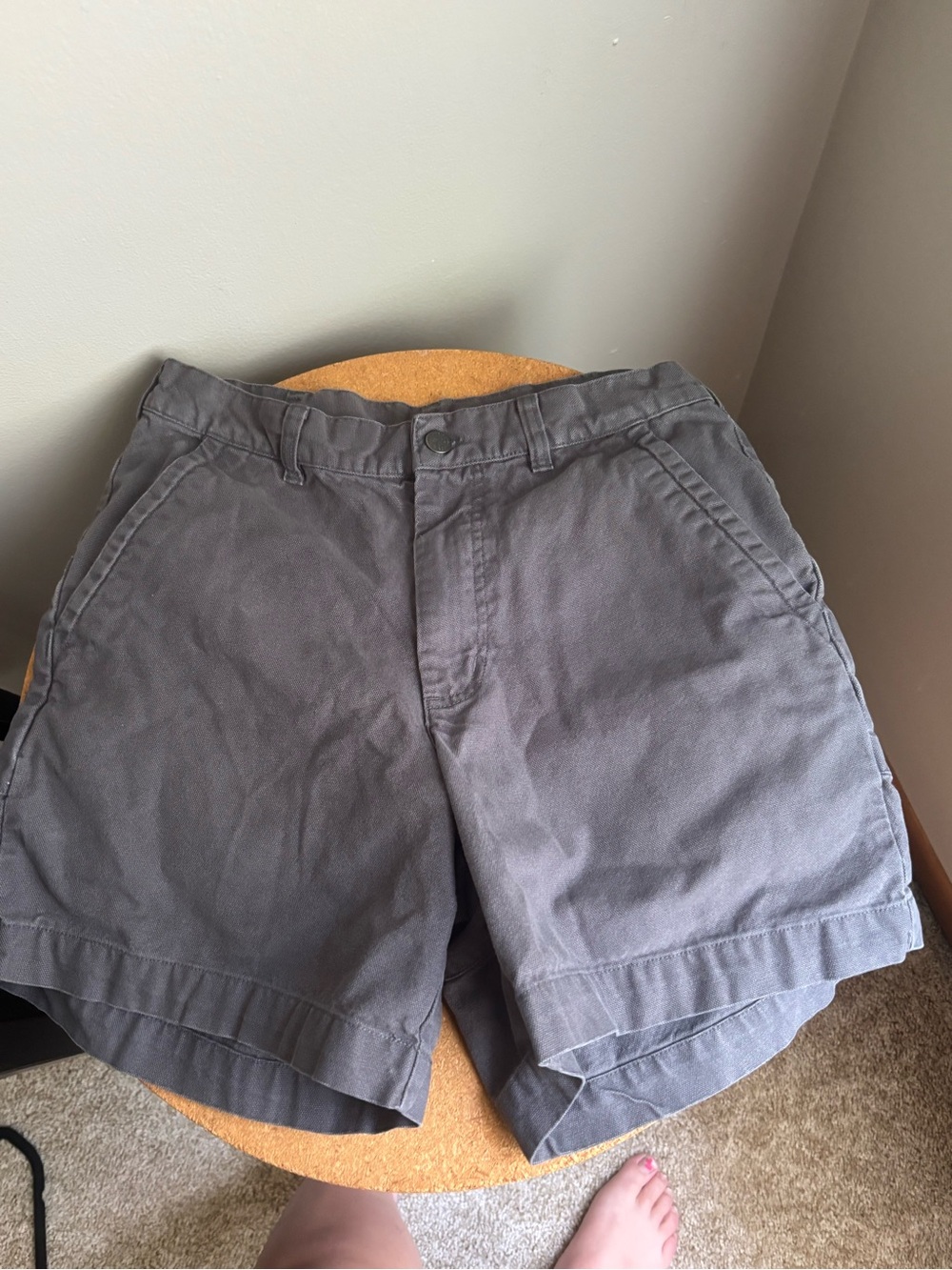 Patagonia Men's Charcoal Flat-Front Shorts
